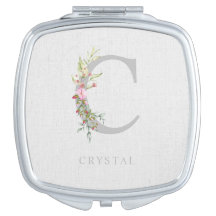 Delikat Elegant C Initial Garland Gift för henne