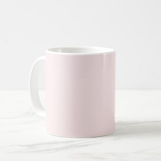 Delikat fast rosa i färg-slätter med blåsning kaffemugg (Framsida vänster)
