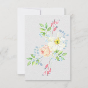 Delikat Flower Funeral Tack, sympati Anteckningskort
