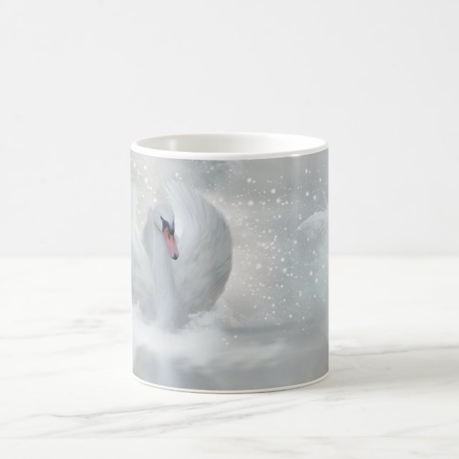 Delikat gåva för svanmuggjul kaffemugg (Center)
