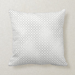 Delikat geometrisk Glam för Quatrefoil art décovit Kudde
