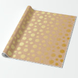 Delikat Golden Polka dots Natural Cart Presentpapper<br><div class="desc">papper radbrytning av chic för contemporary. För varje händelse som födelsedagar,  årsdag,  nytt hem,  studenten pension,  julklapp,  valentin,  företag,  paketering av bröllop,  möhippor osv.</div>