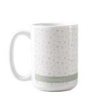 Delikat Grått Snowflake Mönster jul Namn