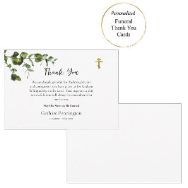 Delikat Grey Simple Orthodox Funeral Tack Kort