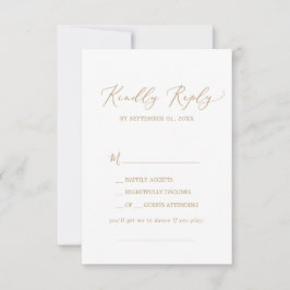 Delikat Guld Calligraphy Sång Request OSA kort