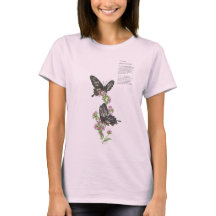 Delikat handmålat Ceylon Ro Butterfly