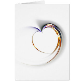 delikat hjärta hälsningskort