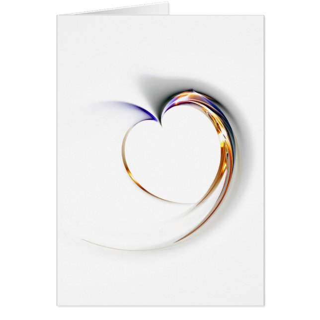 delikat hjärta hälsningskort (Framsidan)