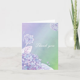Delikat Hydrangea Bröllop Tack Kort