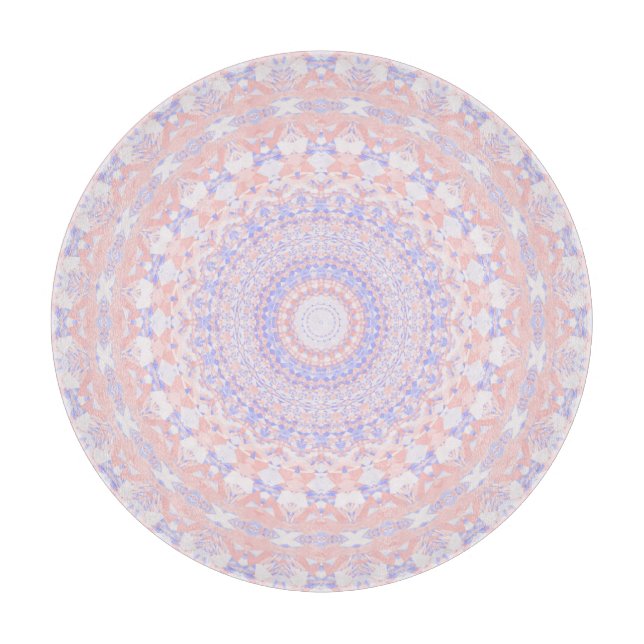 Delikat Intricate Söt Pastel Abstrakt Mandala (Framsidan)