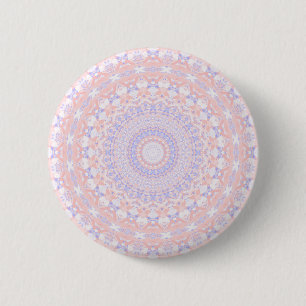 Delikat Intricate Söt Pastel Abstrakt Mandala Knapp