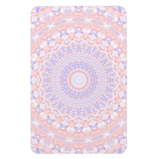 Delikat Intricate Söt Pastel Abstrakt Mandala Magnet (Vertikal)