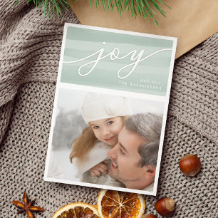 Delikat Joy Helgdag-fotokort Julkort