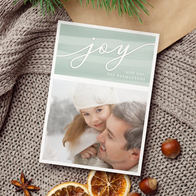Delikat Joy | Helgdag-fotokort Julkort (Skapare uppladdad)