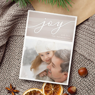 Delikat Joy   Helgdag-fotokort Julkort