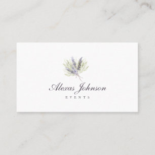 Delikat Lavender Bouquet Visitkort