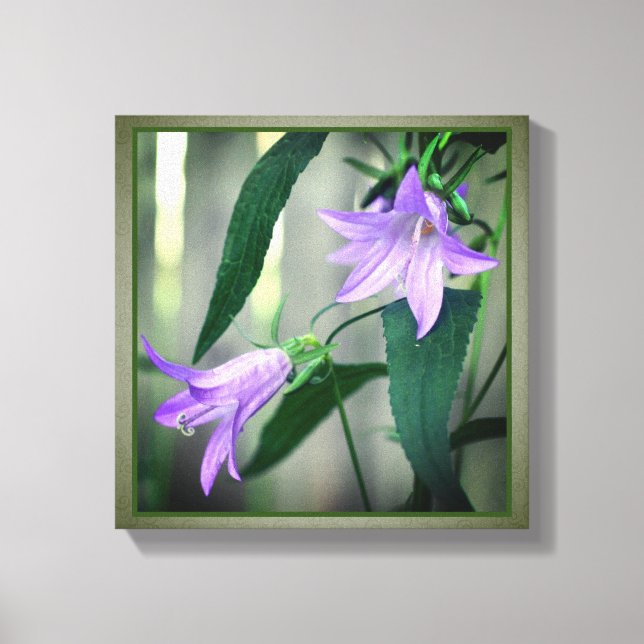 Delikat Lila Wildblommor Canvastryck (Framsida)