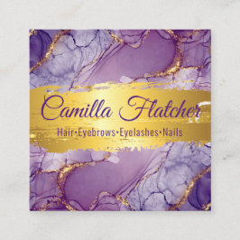 Delikat Lilac Watercolor Tidsbeställning Kort