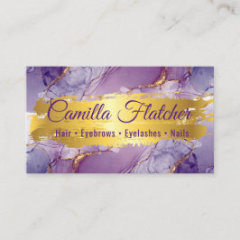 Delikat Lilac Watercolor Visitkort