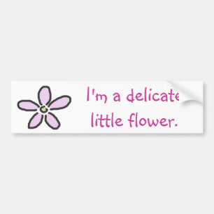Delikat lite blomma bildekal
