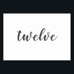 Delikat Minimalist gifta sig bordsnummer<br><div class="desc">Det delikat Minimalist bröllopinbjudanföljet presenterar en modern calligraphy skrivar att stativ ut mot den enkla typografin som hopplöst lämnar romantiker för följet.</div>
