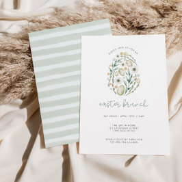 Delikat Påsk Brunch-inbjudan för skript Inbjudningar