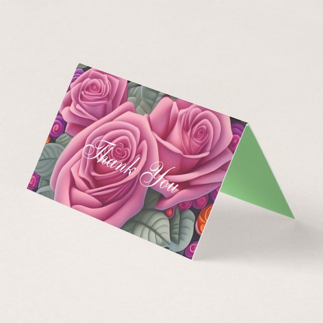 Delikat Pastel Rosa Bröllop Ro Kort (Framsida)