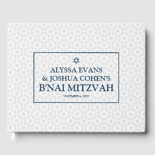 Delikat Patternated B'nai Mitzvah Gästböcker