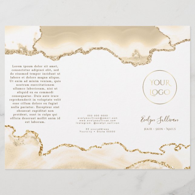 delikat persikoagatbroschyr (Framsida)