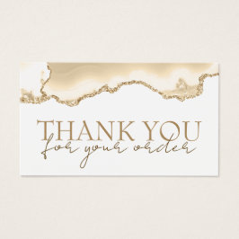 delikat persikoagel tack för ditt rabattkort visitkort