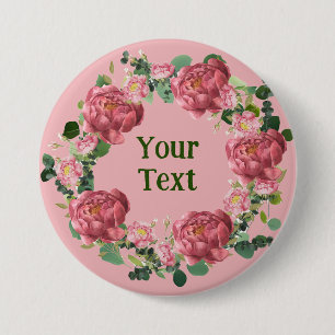 Delikat Pony Flower Wandeel Lapel Badge Knapp