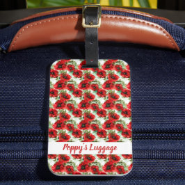 Delikat Poppy Mönster Bagagebricka