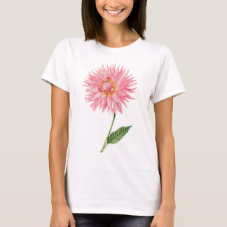 Delikat rosa Dahlia T Shirt