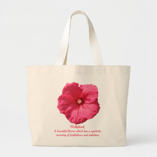 Delikat rosa Hollyhock-Fruitfulness och ambition Jumbo Tygkasse