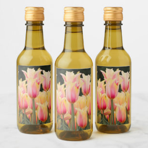 Delikat Rosa Petals Food and Beverage Label Set Vinetikett