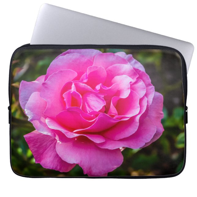 Delikat rosa ros laptop fodral (Framsidan)