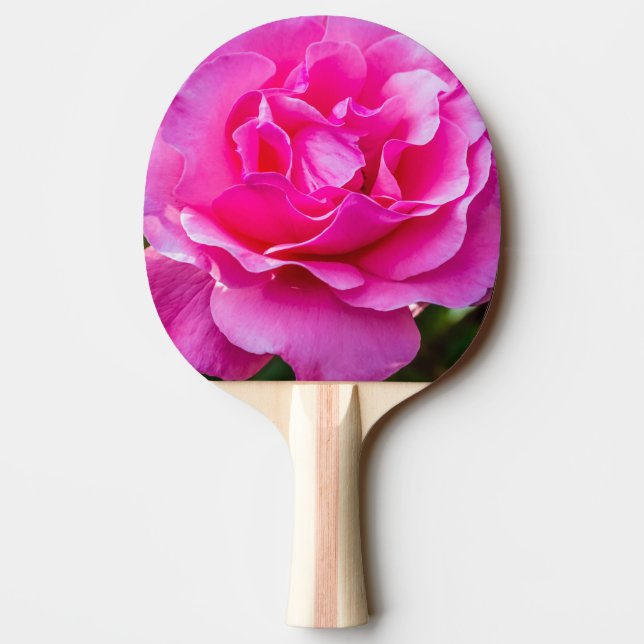 Delikat rosa ros. pingisracket (Baksidan)