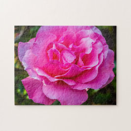 Delikat rosa ros. pussel