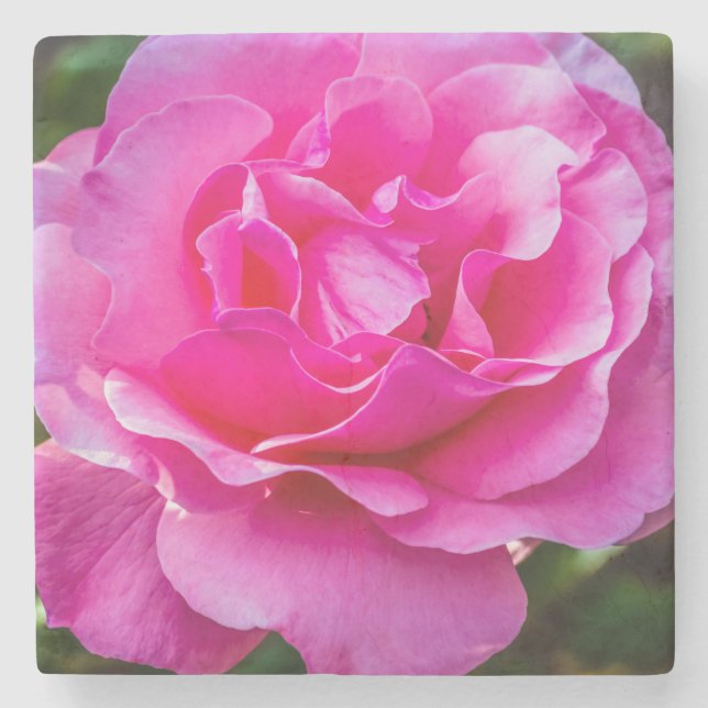 Delikat rosa ros. stenunderlägg (Framsidan)