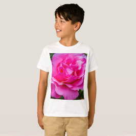 Delikat rosa ros. t shirt
