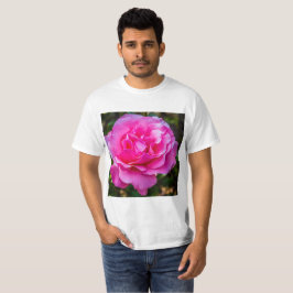 Delikat rosa ros. t shirt