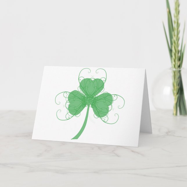Delikat Shamrock Kort (Framsida)