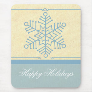 Delikat Snowflake-jul Mousepad Musmatta