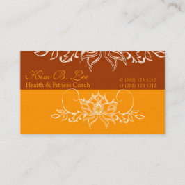 Delikat Soft Boho White Indian Lotus Flower Fold-f Visitkort