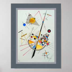 Delikat spänning av Wassily Kandinsky Poster