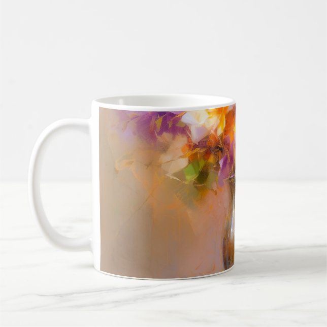 Delikat stillastående liv kaffemugg (Vänster)