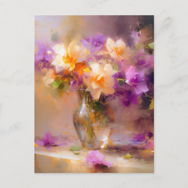 Delikat stillastående liv vykort (Framsida)