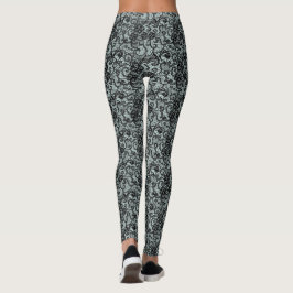 Delikat svart snöre leggings