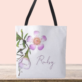 Delikat Vax blomma Bloom Tygkasse