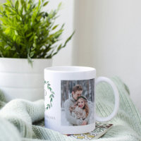 Delikat WandeGreenery Anpassningsbar Monogram Phot